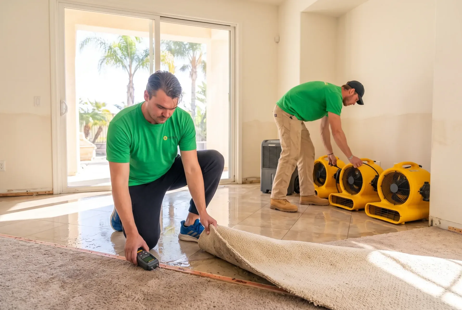 Water damage cleanup in Escondido