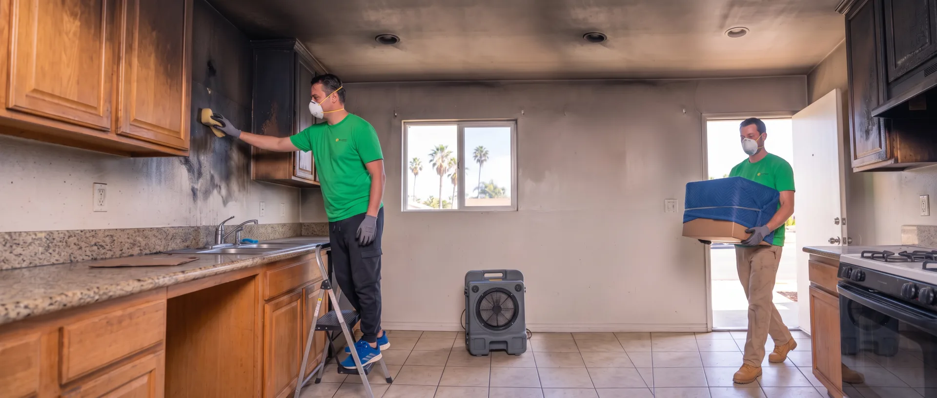 Fire and smoke damage repair in Escondido